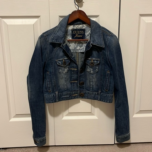 Guess medium cropped jean jacket - Picture 1 of 2
